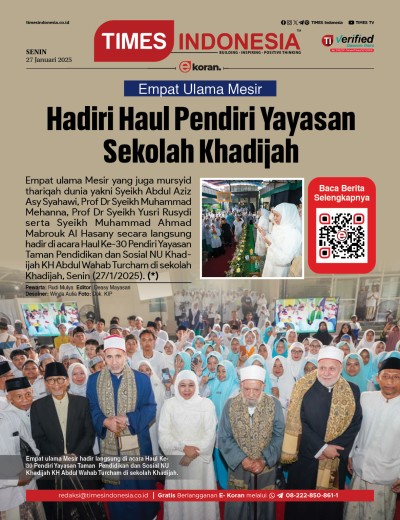 Edisi Senin, 27 Januari 2025: E-Koran, Bacaan Positif Masyarakat 5.0