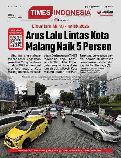 Edisi Senin, 27 Januari 2025: E-Koran, Bacaan Positif Masyarakat 5.0