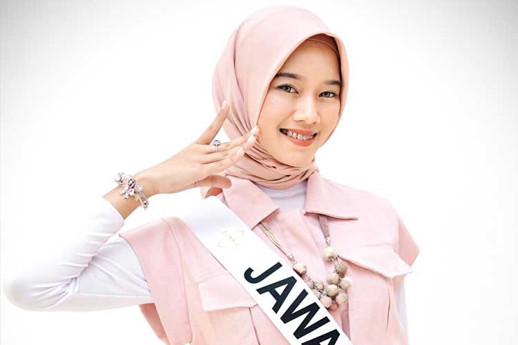 Top 20 Miss Muslimah Hunt 2024, Andini Zhafarina. (FOTO: Andin for TIMES Indonesia)