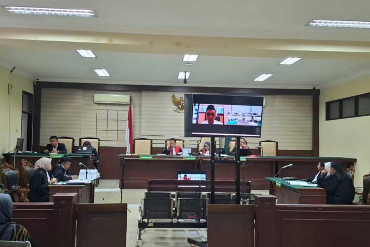 Suasana saat sidang kasus Tipikor Bank BRI Pacitan. (Foto: Yusaq for TIMES Indonesia)