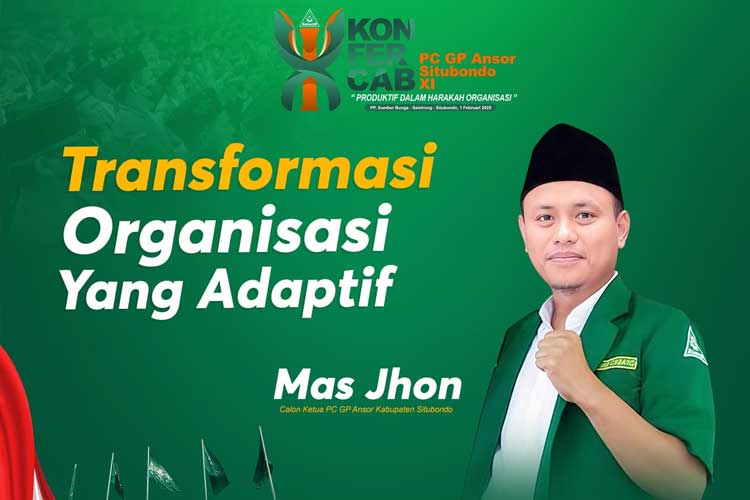 Mengenal Sosok dan Wawasan Mas Jhon, Calon Ketua GP Ansor Situbondo