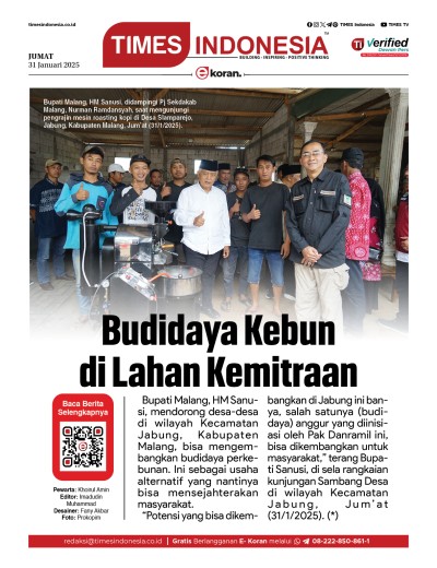 Edisi Jumat, 31 Januari 2025: E-Koran, Bacaan Positif Masyarakat 5.0