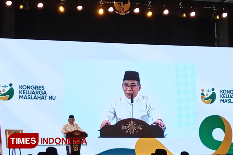 Ketum PBNU KH Yahya Cholil Staquf Minta Gerakan Persolatan di Kongres Keluarga Maslahat NU