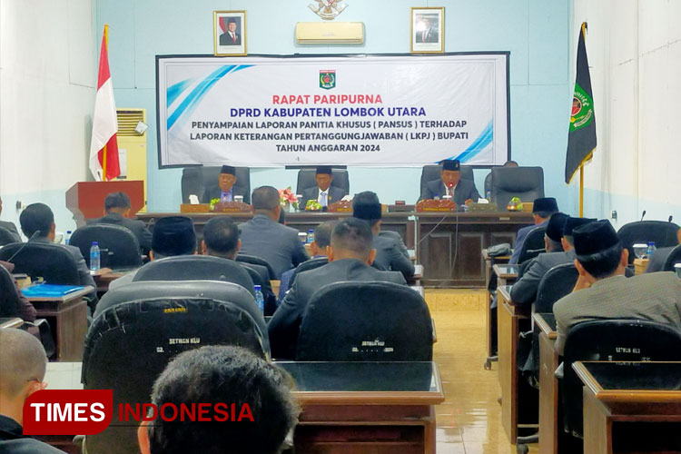 Pansus LKPJ 2024 Sampaikan Sembilan Catatan di Paripurna DPRD KLU