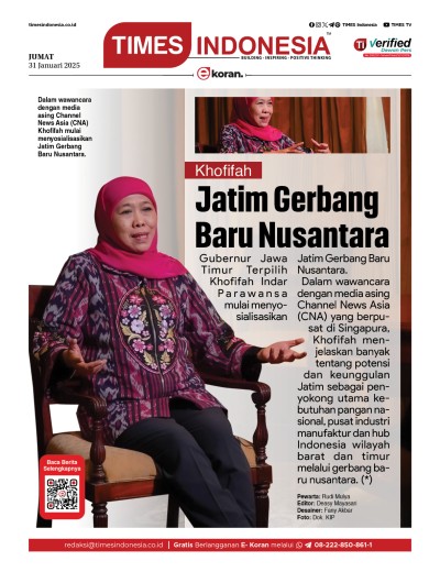 Edisi Jumat, 31 Januari 2025: E-Koran, Bacaan Positif Masyarakat 5.0