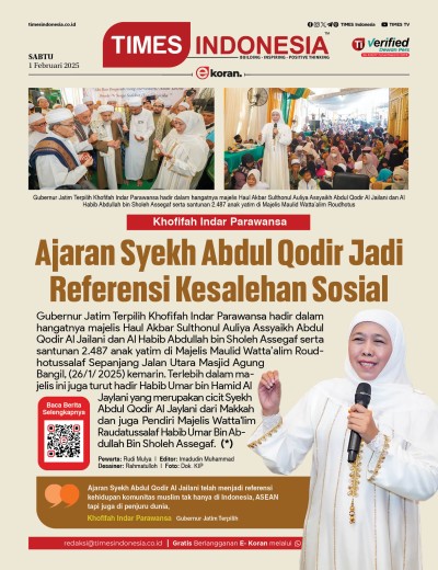 Edisi Sabtu, 1 Februari 2025: E-Koran, Bacaan Positif Masyarakat 5.0