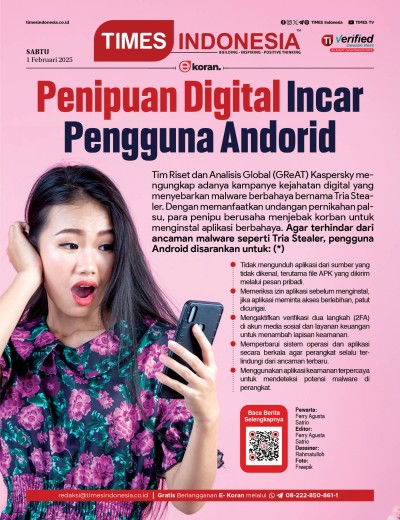 Edisi Sabtu, 1 Februari 2025: E-Koran, Bacaan Positif Masyarakat 5.0