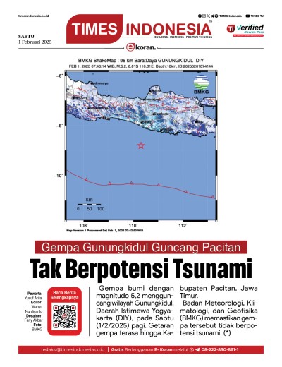 Edisi Sabtu, 1 Februari 2025: E-Koran, Bacaan Positif Masyarakat 5.0