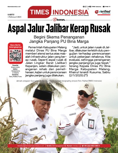 	Edisi Sabtu, 1 Februari 2025: E-Koran, Bacaan Positif Masyarakat 5.0