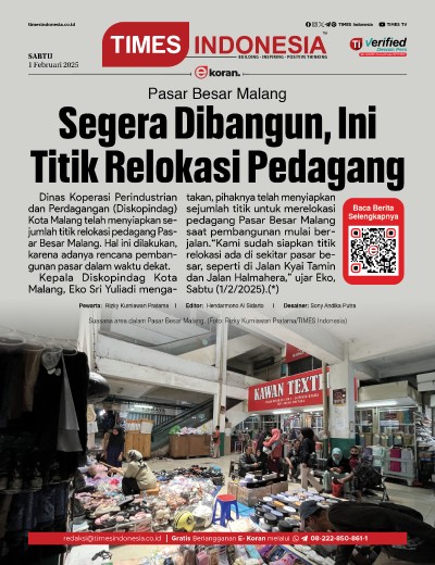 	Edisi Sabtu, 1 Februari 2025: E-Koran, Bacaan Positif Masyarakat 5.0