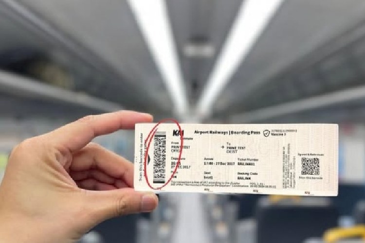 Ilustrasi tiket KA Bandara. (FOTO: dok. Instagram KAI Commuter Line Bandara)