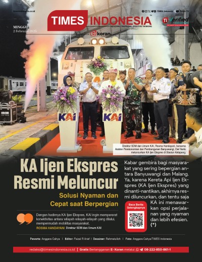 	Edisi Minggu, 2 Februari 2025: E-Koran, Bacaan Positif Masyarakat 5.0