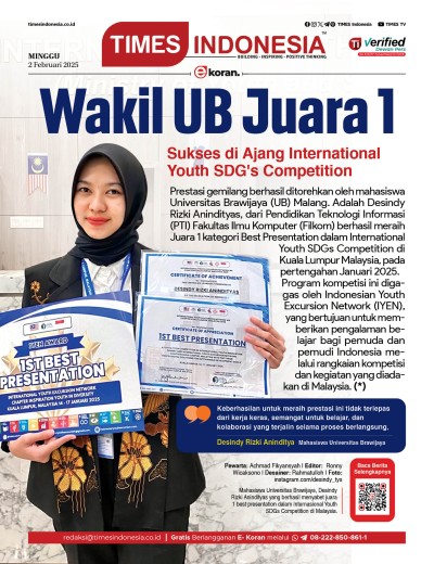 	Edisi Minggu, 2 Februari 2025: E-Koran, Bacaan Positif Masyarakat 5.0