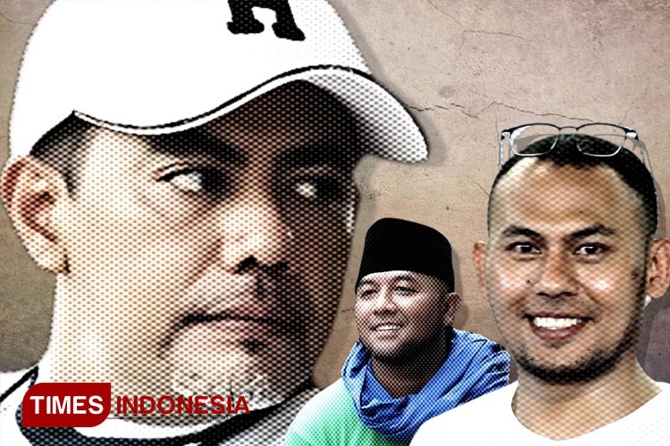 Bupati Probolinggo terpilih Gus Haris, Agus Subianto, admin Grup FB Liputan D6 dan Deni Ilhami, penanggung jawab Sae Law Care. (FOTO: Ryan H/TIMES Indonesia)
