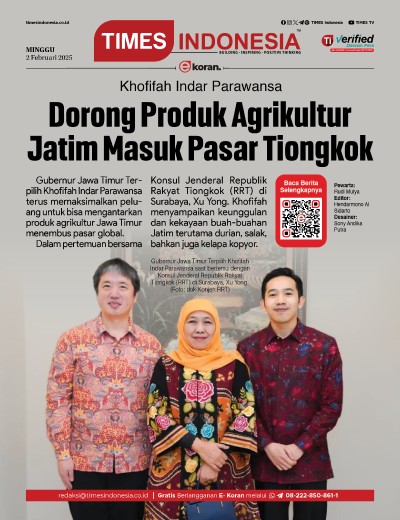 	Edisi Minggu, 2 Februari 2025: E-Koran, Bacaan Positif Masyarakat 5.0