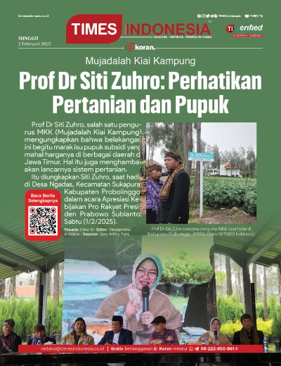 	Edisi Minggu, 2 Februari 2025: E-Koran, Bacaan Positif Masyarakat 5.0