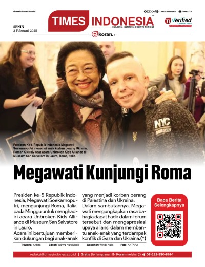 Edisi Senin, 3 Februari 2025: E-Koran, Bacaan Positif Masyarakat 5.0