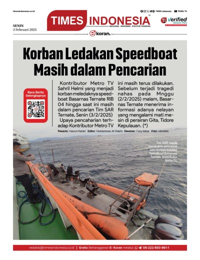 Edisi Senin, 3 Februari 2025: E-Koran, Bacaan Positif Masyarakat 5.0