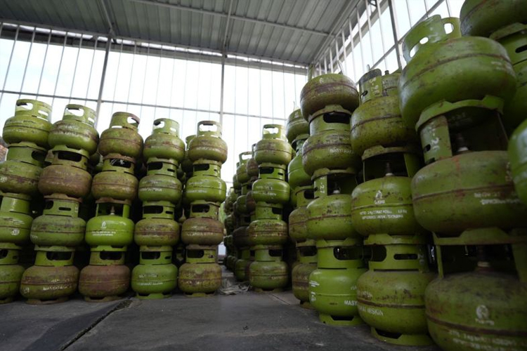 Stok elpiji (LPG) 3 kg di pangkalan resmi milik Pertamina. (FOTO: ANTARA/HO-Pertamina Patra Niaga Jatimbalinus)