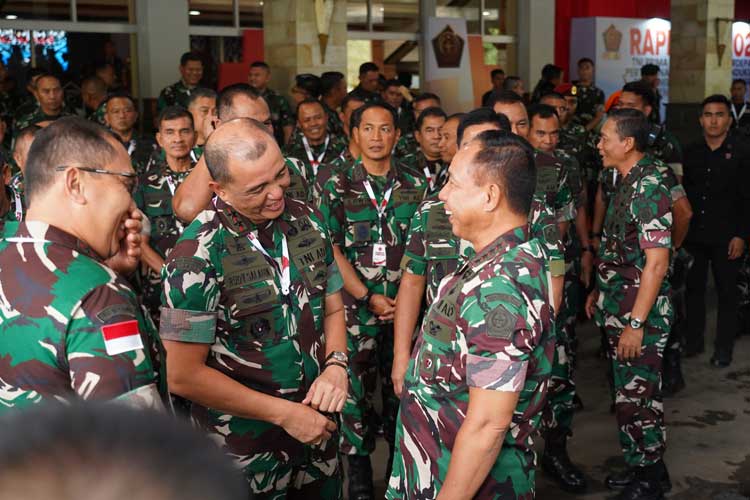 Pangdam V Brawijaya, Mayjen TNI Rudy Saladin saat menghadiri rapim para pemimpin tertinggi TNI di Jakarta. (Foto: Pendam V Brawijaya for TIMES Indonesia)