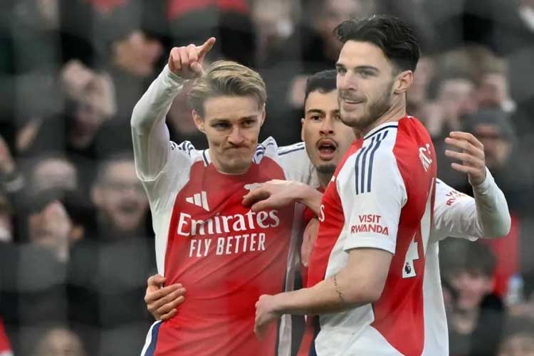 Arsenal Hancurkan Manchester City 5-1, Perburuan Gelar Liga Inggris Makin Panas