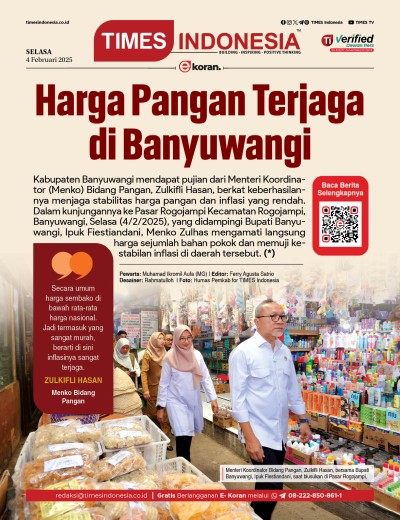 Edisi Selasa, 4 Februari 2025: E-Koran, Bacaan Positif Masyarakat 5.0