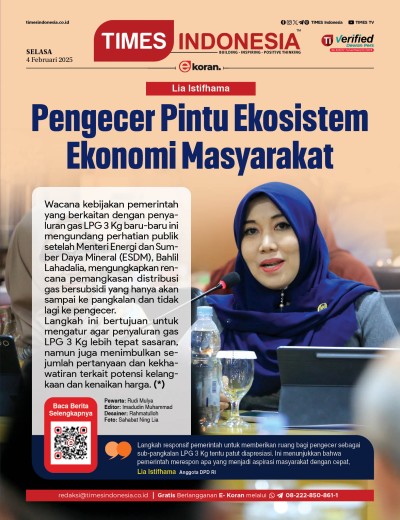 Edisi Selasa, 4 Februari 2025: E-Koran, Bacaan Positif Masyarakat 5.0