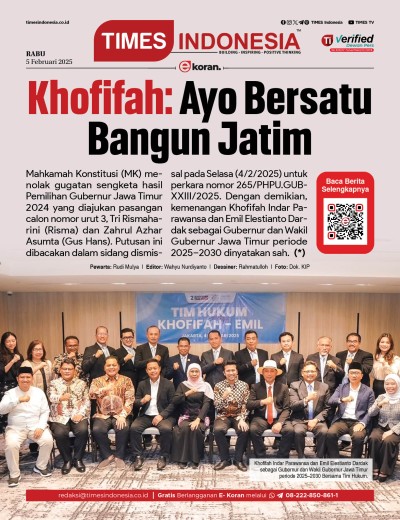 Edisi Rabu, 5 Februari 2025: E-Koran, Bacaan Positif Masyarakat 5.0