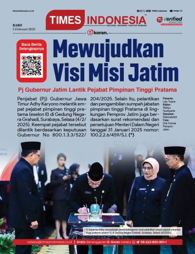 Edisi Rabu, 5 Februari 2025: E-Koran, Bacaan Positif Masyarakat 5.0