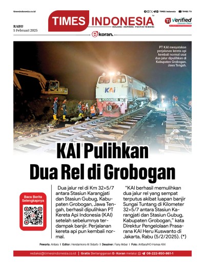 Edisi Rabu, 5 Februari 2025: E-Koran, Bacaan Positif Masyarakat 5.0