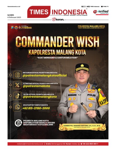 	Edisi Kamis, 6 Februari 2025: E-Koran, Bacaan Positif Masyarakat 5.0