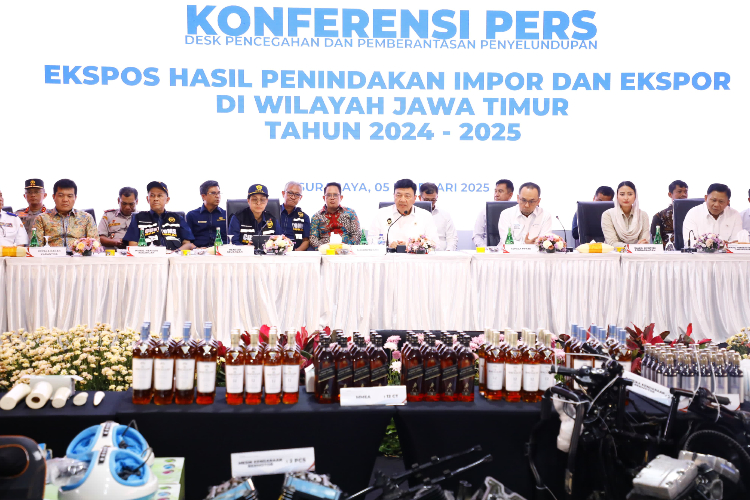 Pj Gubernur Jatim Komitmen Dukung Pencegahan dan Pemberantasan Penyelundupan