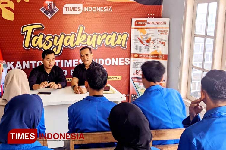 Cicipi Medan Jurnalis, Mahasiswa STKIP PGRI Pacitan Magang di TIMES Indonesia