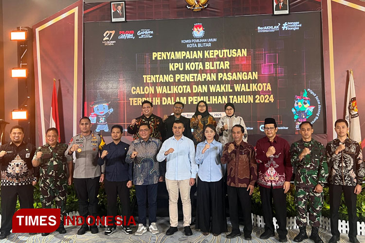 KPU Tetapkan Ibin-Elim sebagai Wali Kota dan Wakil Wali Kota Blitar Terpilih