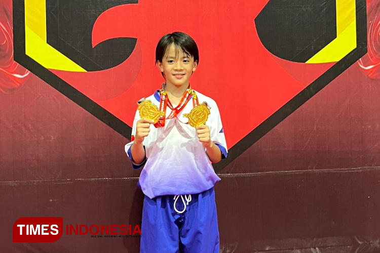 Enrique Raharja, Bintang Muda F1 Club Taekwondo Malang Raih Dua Emas di Kejurnas Bela Negara 2025