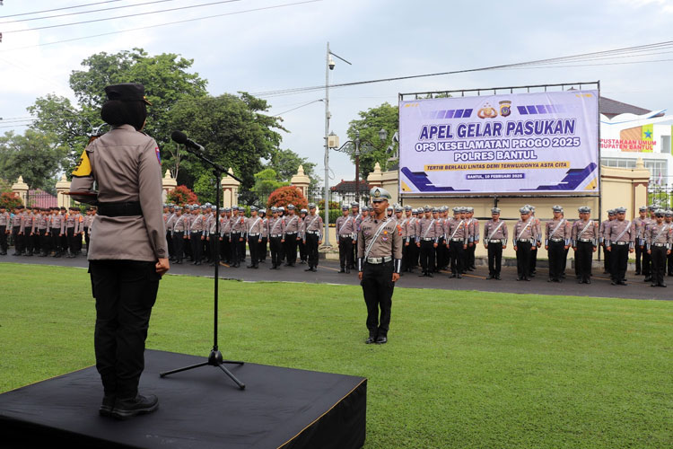 Operasi Keselamatan Progo 2025, Polres Bantul Prioritaskan Penindakan Pelanggaran Lalu Lintas