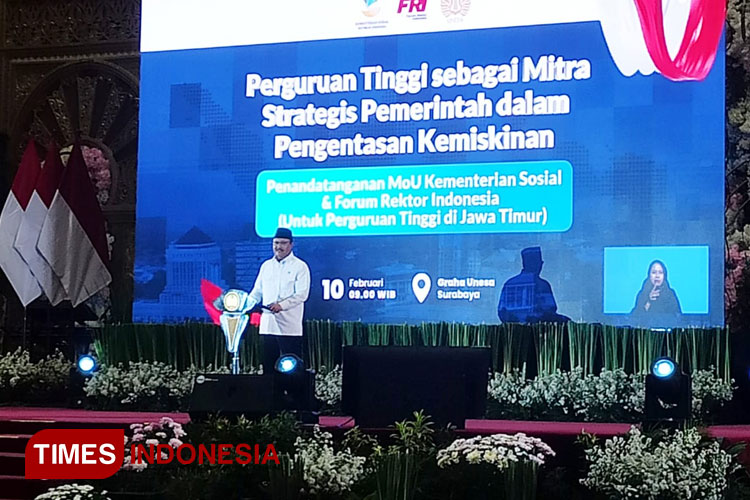 Mensos RI Sebut Kajian Akademis Perguruan Tinggi Dibutuhkan Pemerintah untuk Menangani Kemiskinan