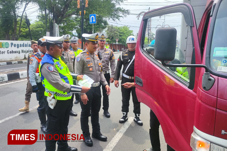 Polres Majalengka Tindak Puluhan Pelanggaran di Hari Pertama Operasi Keselamatan Lodaya