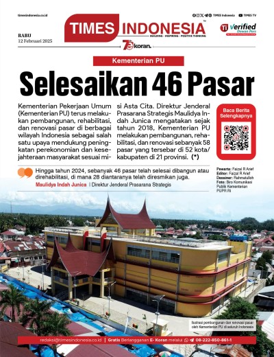 Edisi Rabu, 12 Februari 2025: E-Koran, Bacaan Positif Masyarakat 5.0