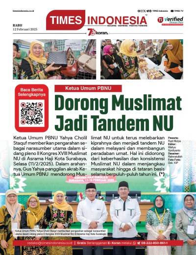 Edisi Rabu, 12 Februari 2025: E-Koran, Bacaan Positif Masyarakat 5.0