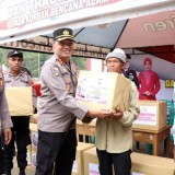 Polres Banjarnegara Serahkan Bantuan Sembako dan Trauma Healing Korban Tanah Bergerak Kaliireng