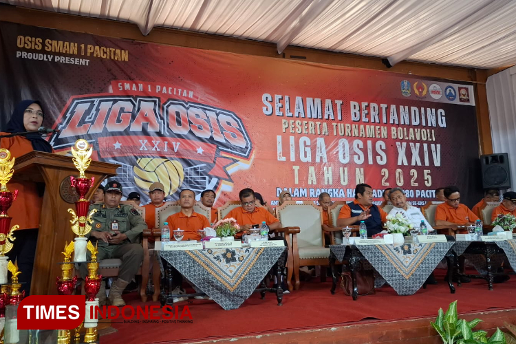 Liga OSIS XXIV Pacitan Resmi Dibuka, Kepala Cabang Dinas Pendidikan Tekankan Sportivitas