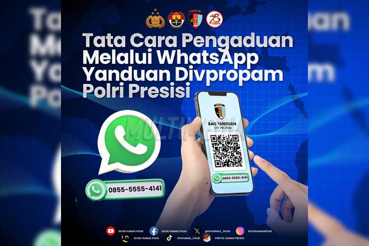 Jumpai Polisi Nakal? Yuk Adukan via WhatsApp ke Divisi Propam Polri