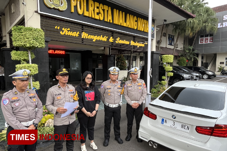 Pakai Plat Palsu Bernada Tak Senonoh, Pengemudi Mobil di Kota Malang Ditangkap Polisi