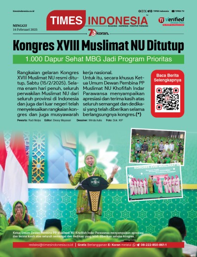 Edisi Minggu, 16 Februari 2025: E-Koran, Bacaan Positif Masyarakat 5.0