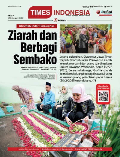 Edisi Senin, 17 Februari 2025: E-Koran, Bacaan Positif Masyarakat 5.0