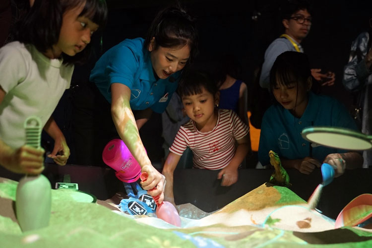 Wahana interaktif di Little Planet, digital playground asal Jepang yang kini hadir di Indonesia (Foto: Istimewa)