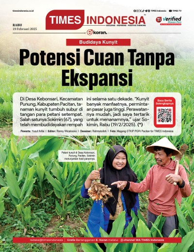 Edisi Rabu, 19 Februari 2025: E-Koran, Bacaan Positif Masyarakat 5.0