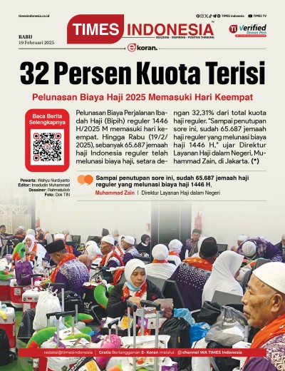 Edisi Rabu, 19 Februari 2025: E-Koran, Bacaan Positif Masyarakat 5.0