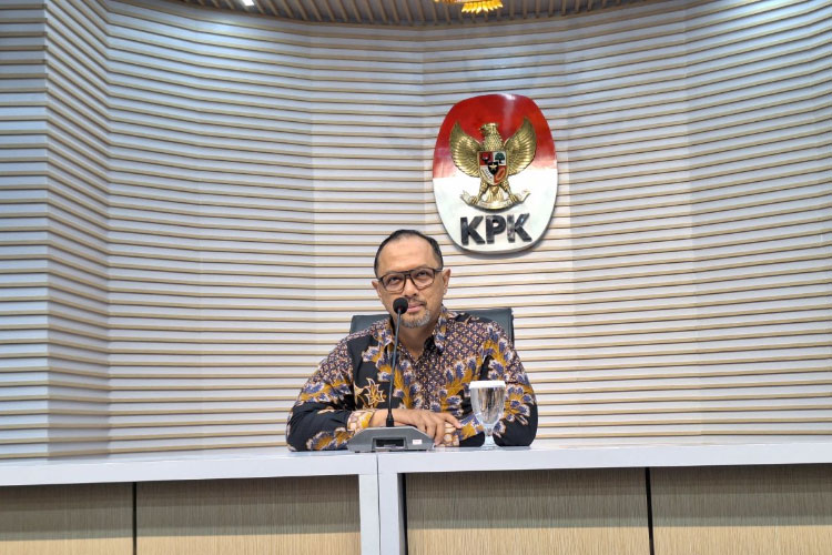 Juru Bicara Komisi Pemberantasan Korupsi (KPK) Tessa Mahardhika Sugiarto di Gedung Merah Putih KPK, Jakarta. (ANTARA)